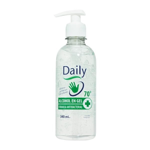 Álcool em Gel Antibacteriano Daily 70% 340mL