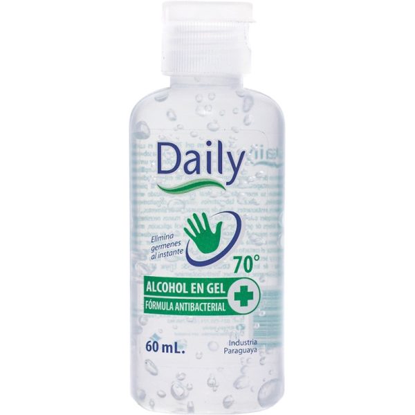 Álcool em Gel Antibacteriano Daily 70% 60mL