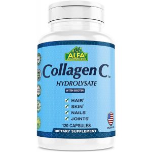 Alfa Vitamins Collagen C Hydrolysate With Biotin (120 Cápsulas)