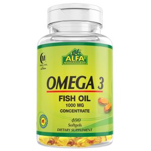 Alfa Vitamins Omega 3 Fish Oil 1000 MG (400 Cápsulas em Gel)