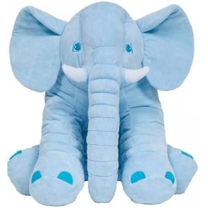 Almofada de pelúcia Elefante gigante Buba 7563 Azul (60cm de altura)
