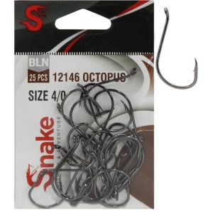 Anzol Snake 12146 Octopus Black Nickel 4/0 (50 Peças)