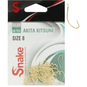 Anzol Snake Akita Kitsune Gold 08 (50 Peças)