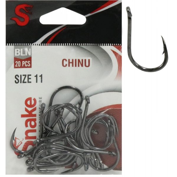 Anzol Snake Chinu Black Nickel 11 (20 Peças)