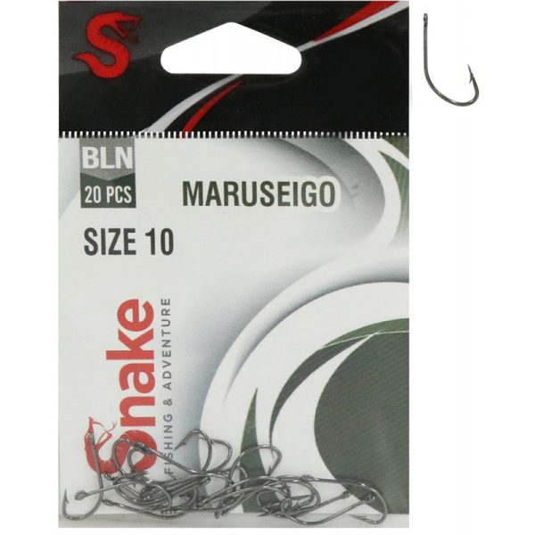 Anzol Snake Maruseigo Black Nickel 10 (20 Peças)