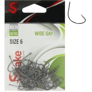 Anzol Snake Wide Gap Black Nickel 06 (50 Peças)