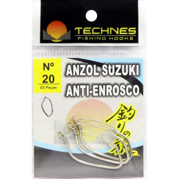 Anzol Technes Suzuki Anti-Enronso 20 (3 Pçs)