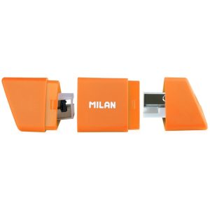 Apontador de Lápis Milan Slide - Laranja