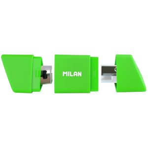 Apontador de Lápis Milan Slide - Verde