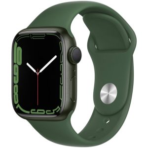 Apple Watch S7 (GPS) Caixa Alumínio Green 41mm Pulseira Esportiva MKN03LL