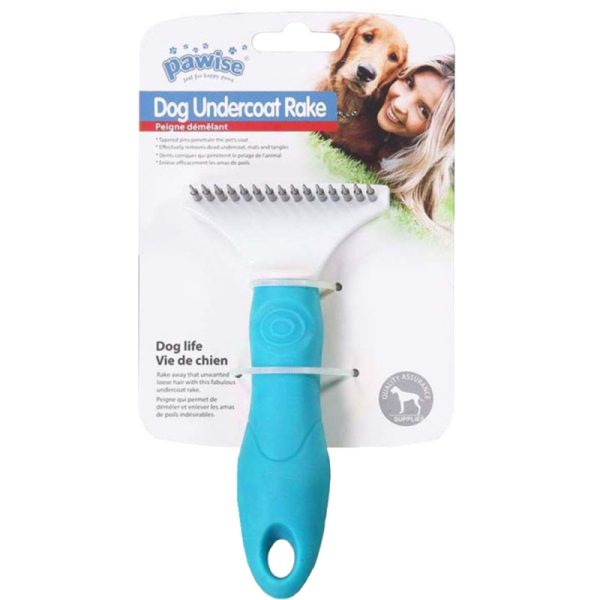 Arranhador de pelos para cães Turquesa S - Dog Undercoat Rake 11466