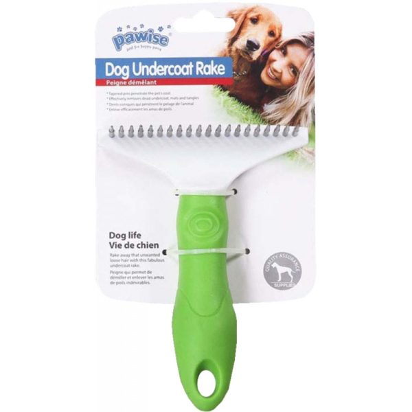 Arranhador de pelos para cães Verde L - Dog Undercoat Rake 11467