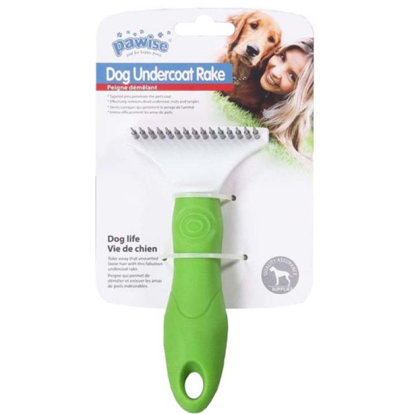 Arranhador de pelos para cães Verde S - Dog Undercoat Rake 11466