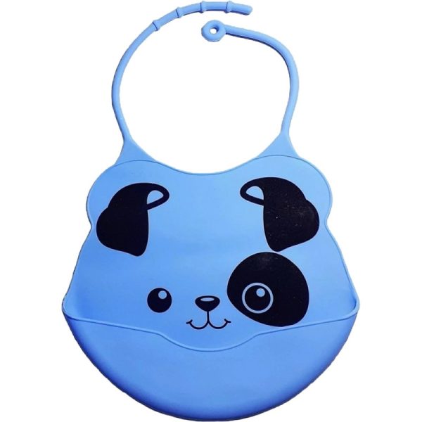 Babador de silicone com pega migalhas Buba 09731 (azul)