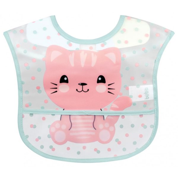 Babero com bolso gatinho Buba 13236