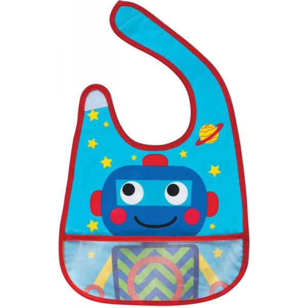 Babero com bolso robô Buba 08260