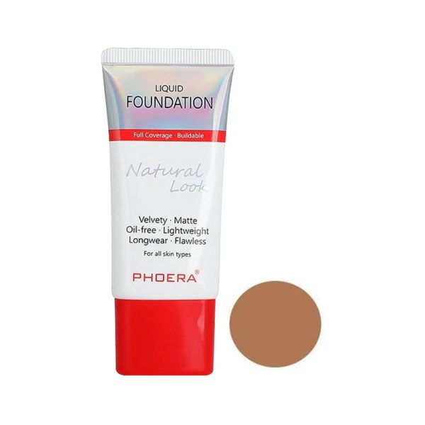 Base Phoera Natural Look Liquid Foundation 110 Truffle - 30mL