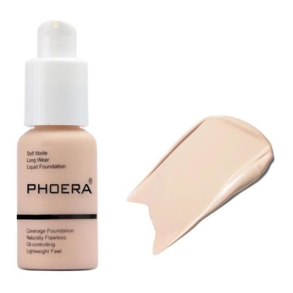 Base Phoera Soft Matte Finish 101 Porcel - 30mL