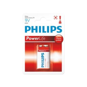 Bateria Philips 9V Alcalina 8LR61P1B/97