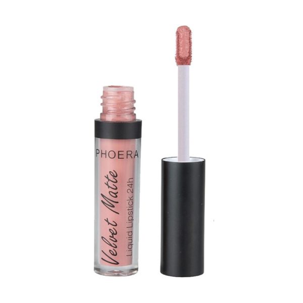 Batom Liquido Phoera Velvet Matte 201 Nude - 2.5mL