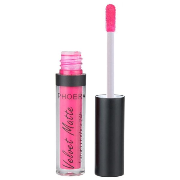 Batom Liquido Phoera Velvet Matte 208 Pink - 2.5mL