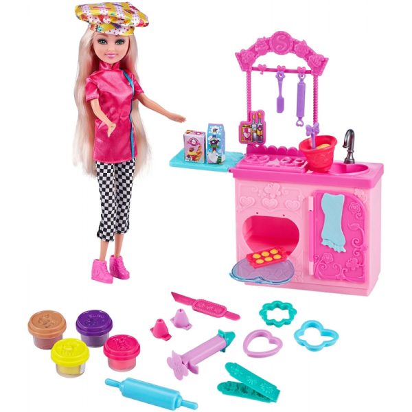 Boneca ZURU Sparkle Girlz Set de cozinha (30 peças)