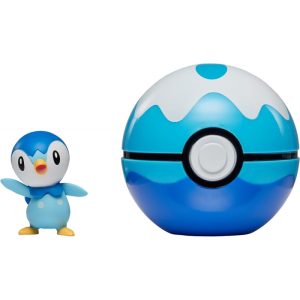 Boneco Jazwares Pokémon Piplup + Dive Ball - 97899