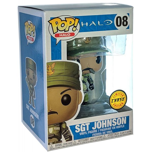 Boneco SGT Johnson - Halo - Funko POP! 08 Chase
