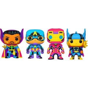 Bonecos Captain America / Iron Man / Thor / Doctor Strange - Marvel - Funko POP! Four Pack