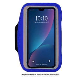 Braçadeira para Smartphone Quanta QTBUS10 - Azul