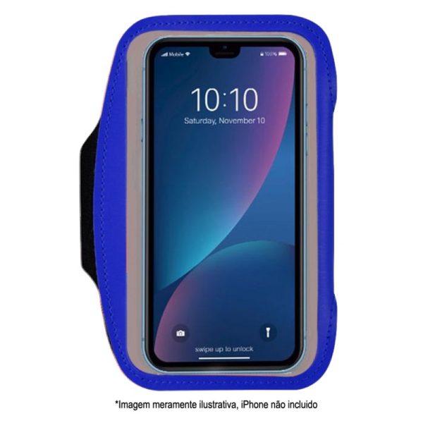 Braçadeira para Smartphone Quanta QTBUS10 - Azul