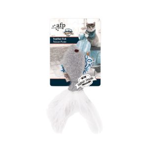 Brinquedo de pelucia para gato AFP 2566 Feather Fish