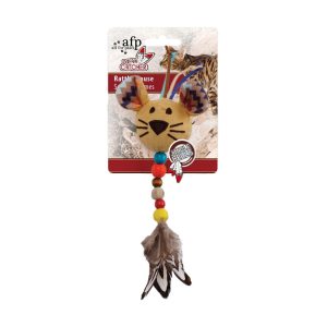 Brinquedo de pelucia para gato AFP 2600 Rattle Mouse Bege