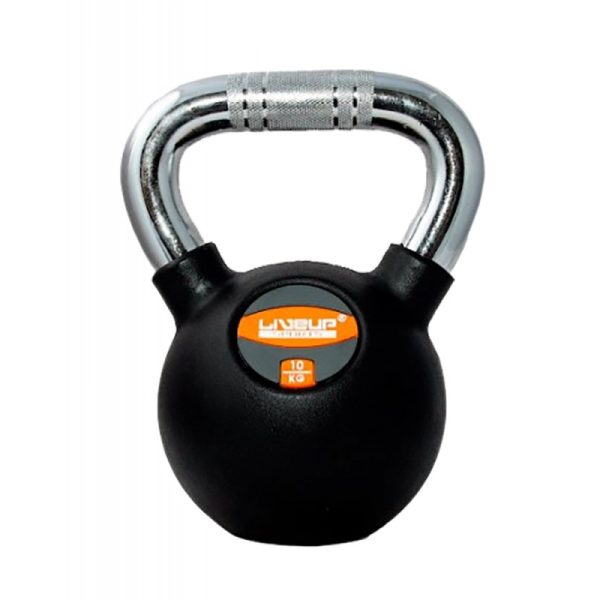 Cabo Kettlebell Liveup LS2044 10Kg Preto