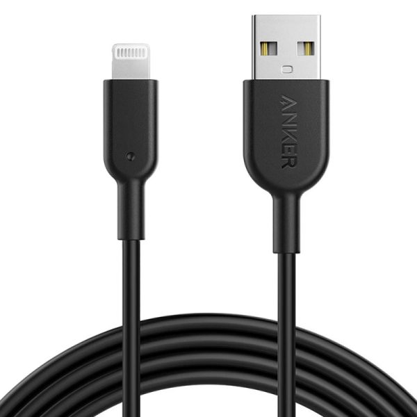 Cabo Lightning a USB-A Anker PowerLine II A8433H12 1.8m - Preto