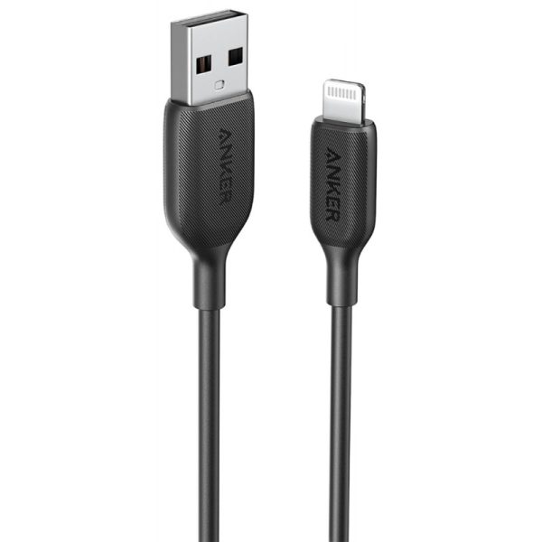 Cabo Lightning a USB Anker PowerLine III A8812H11 0.9m - Preto