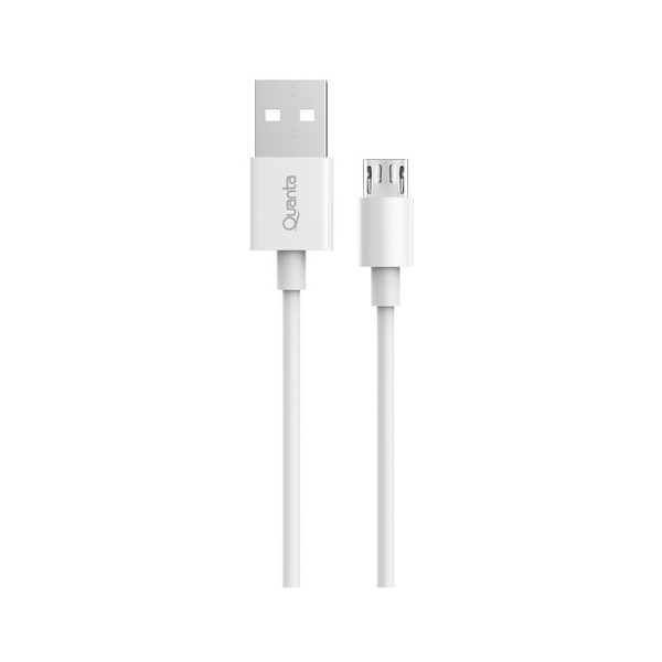 Cabo Micro USB Quanta QTCMU20 1M Branco