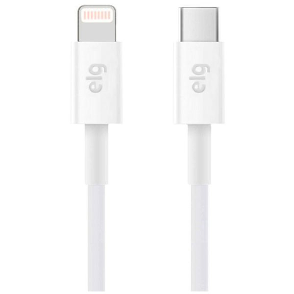 Cabo USB Tipo-C para Lightning ELG L810PD (1 metro) - Branco