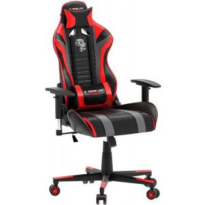 Cadeira Gamer ELG Black Hawk CH05BKRD Encosto reclinável - Vermelho/Preto (até 150kg)