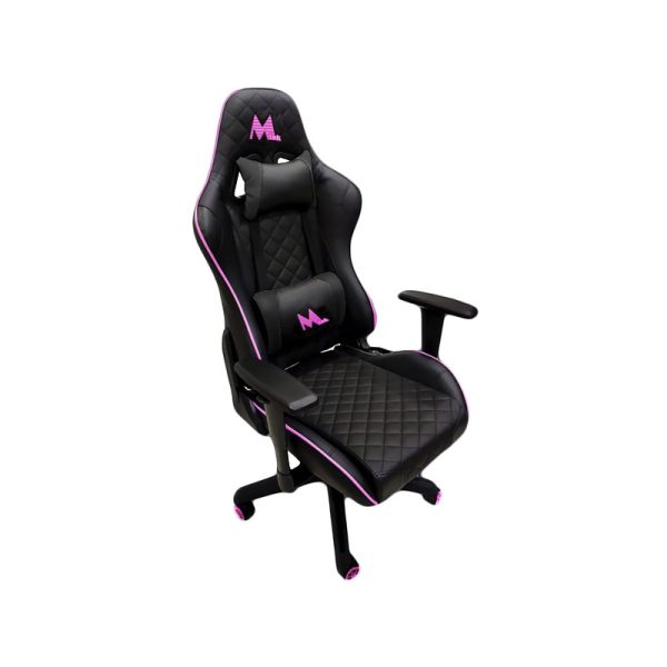 Cadeira Gaming MTEK MK01 (Ajustável) Preto/Rosa