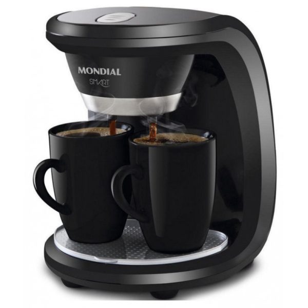 Cafeteira Elétrica Mondial Smart C-18  2 xícaras - Preto - 220V