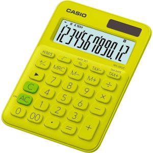 Calculadora Casio MS-20UC-YG (12 Dígitos) - Verde Claro