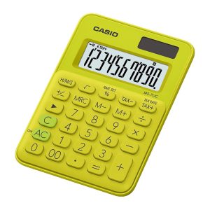 Calculadora Casio MS-7UC-YG (10 Dígitos) - Verde Claro