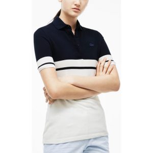 Camisa Polo Lacoste Color Block PF5170 21 Y78 - Feminina