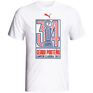 Camiseta Puma Cerro Porteño Campeão 2021 - 8332021CV 01 Masculina