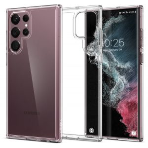 Capa Spigen Samsung Galaxy S22 Ultra Hybrid Cristal Clear ACS03918 Transparente