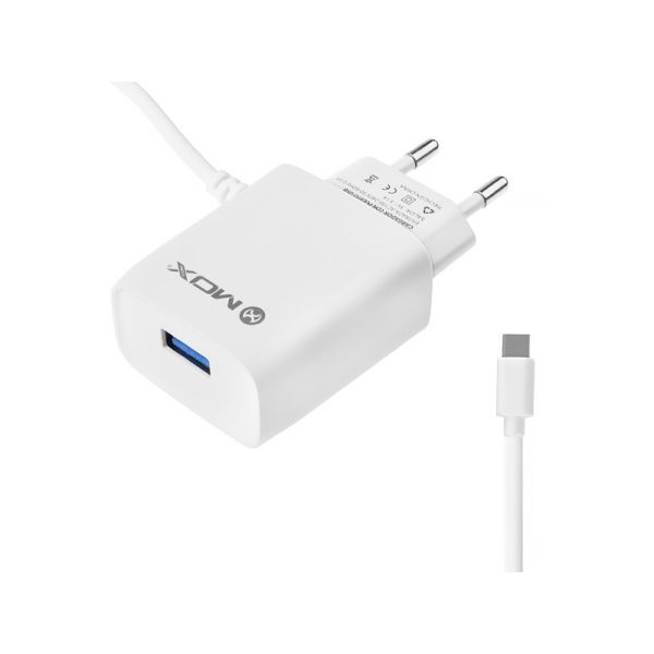 Carregador de Parede MOX MO-TC92 USB-C + USB-A (90 cm)