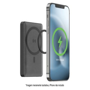 Carregador Portátil Wireless Mophie Snap + Juice pack mini 5000 mAh