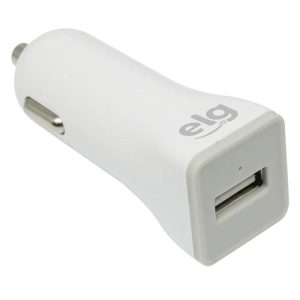 Carregador Veicular ELG CC1SE Anti-chama 1x USB 1A - Branco