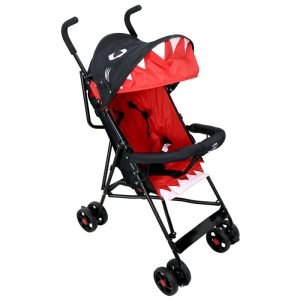 Carrinho de bebê Noel Naty SC-802 (Preto/Vermelho)